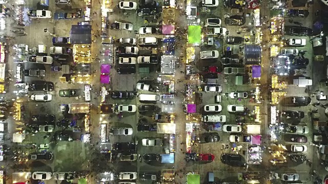泰国曼谷的夜市视频素材