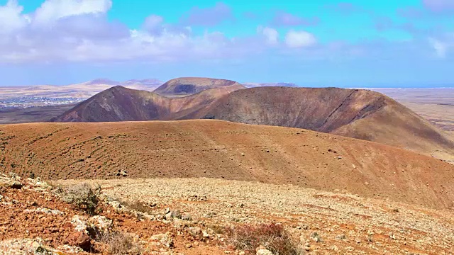 Bayuyo火山时间流逝- Corralejo;文图拉岛视频素材