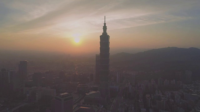 台湾台北市的日出视频素材