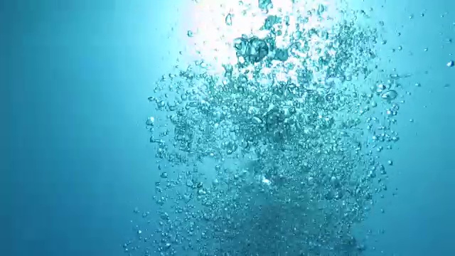 太阳和海底的泡泡视频素材