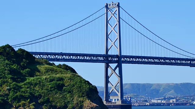 旧金山城市概念:海湾大桥视频素材