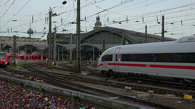 中央车站，科隆，北莱茵威斯特伐利亚，德国视频素材