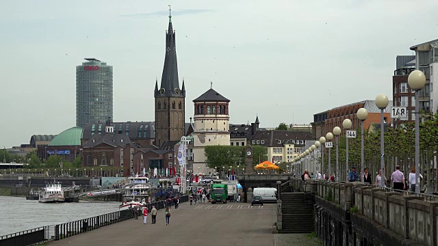 莱茵沃夫特，Düsseldorf，北莱茵威斯特法伦，德国视频下载