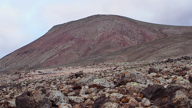 Montaña罗哈景色在富埃特文图拉，加那利群岛的地标视频素材