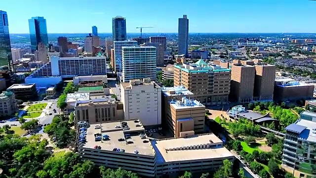德克萨斯州沃斯堡市中心视频素材