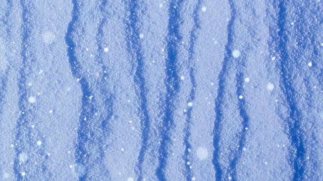 雪景观(循环)视频素材