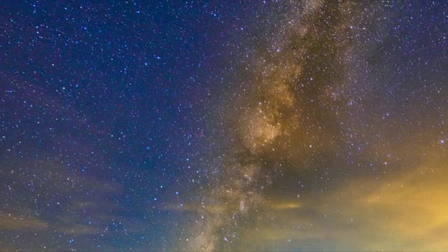 台湾河环山森林公园日夜与银河相伴视频素材