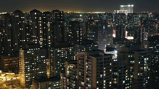 T/L TD Urban Residential Area /北京，中国视频素材