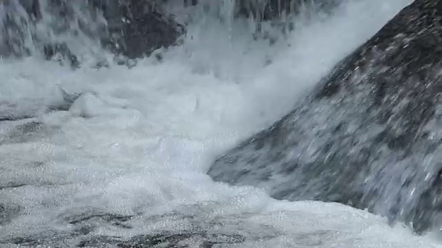 瀑布的慢动作镜头视频素材