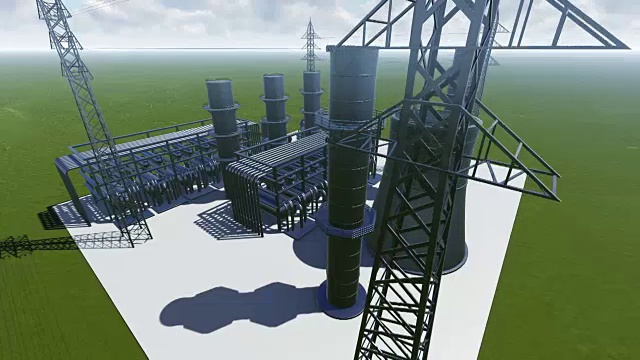 石油，天然气和燃料炼油厂视频下载