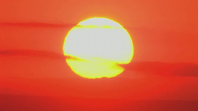 T/L, MS，日出橙色天空，马赛马拉，肯尼亚视频素材