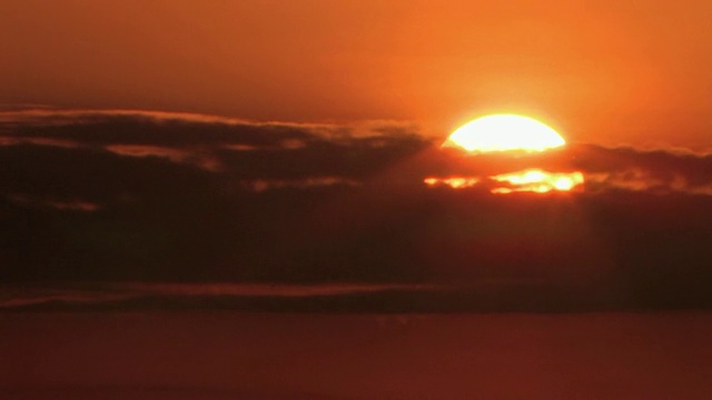 T/L, MS，日出橙色天空，马赛马拉，肯尼亚视频素材