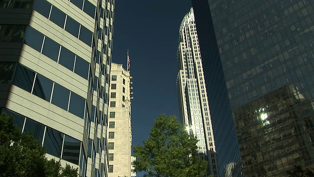 MS, LA，办公大楼，夏洛特，北卡罗来纳州，美国视频素材