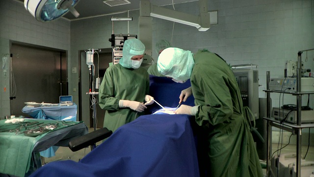 MS, TU, TD，外科医生手术室，柏林，德国视频下载
