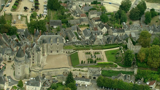法国朗格莱城堡视频素材