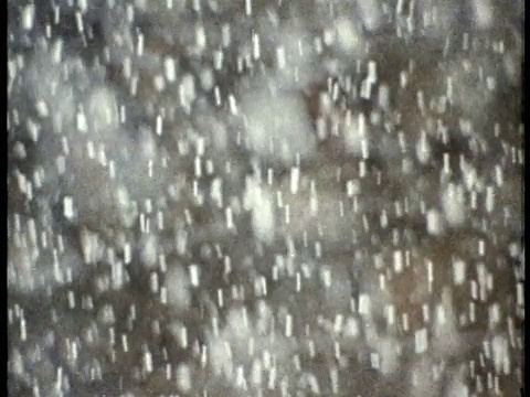 1975年curack聚焦雪花飘落/美国/音频视频素材