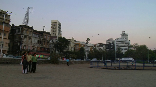 WS, PAN，肮脏的海滩，孟买，马哈拉施特拉邦，印度视频素材
