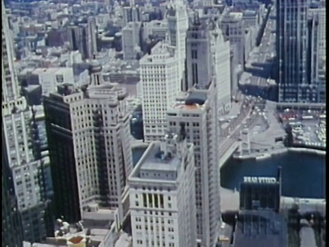 1963年蒙太奇HA WS市中心建筑/美国芝加哥/音频视频下载