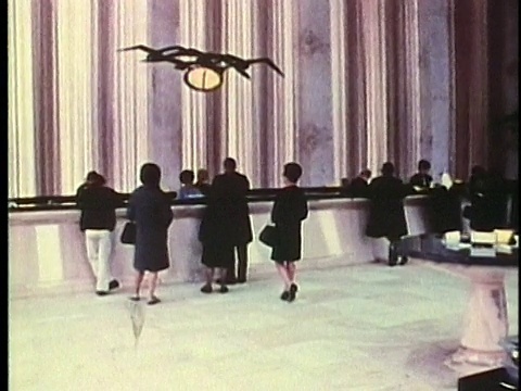 蒙太奇，人民银行，1960年代，底特律，密歇根州，美国视频素材