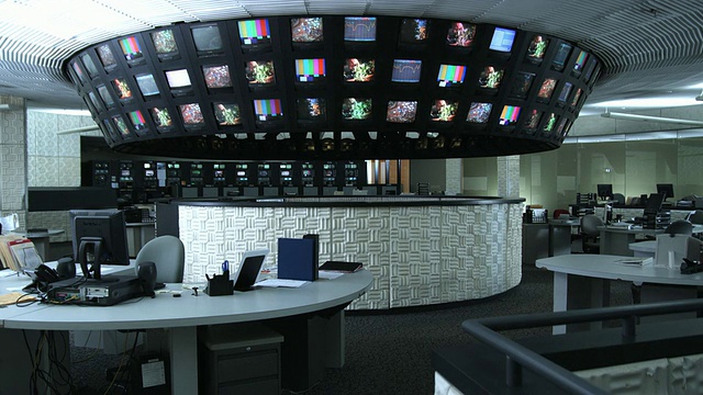 空空的控制室，达拉斯，德克萨斯州，美国视频素材