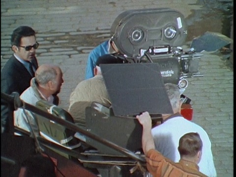 1970年，在美国加州洛杉矶环球影城拍摄的电影幕后，音频视频下载