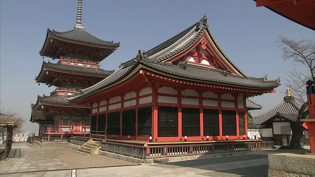 清水寺，京都，日本视频素材