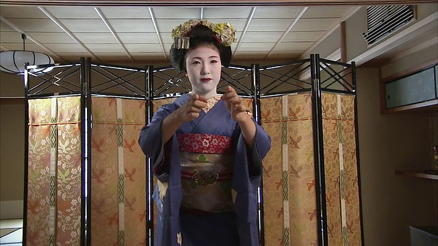 舞妓小姐，京都，日本视频素材
