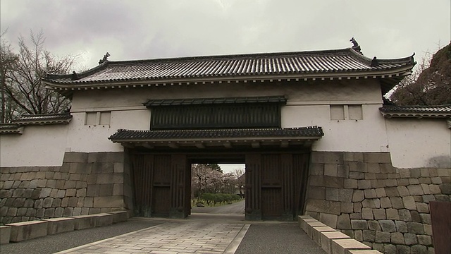 潘二条城堡，日本京都视频素材