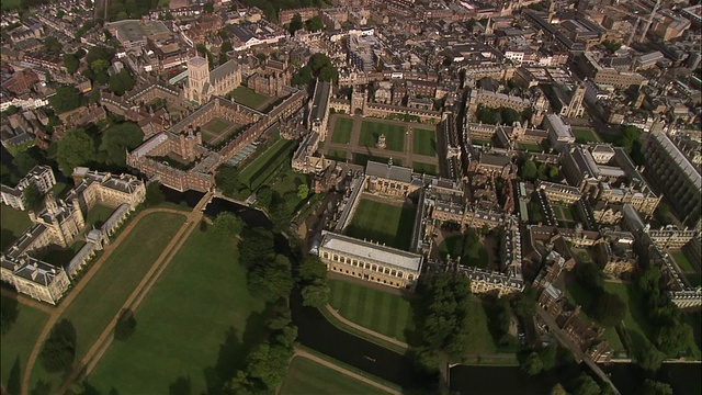 英国剑桥大学航空三一学院视频素材