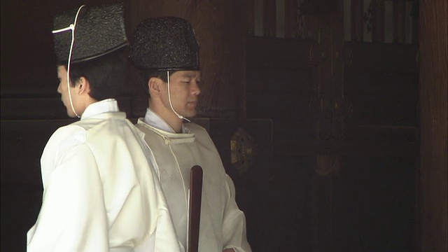 日本东京明治神社的祭司视频下载