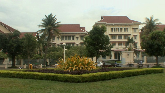 柬埔寨金边的法国殖民建筑视频下载