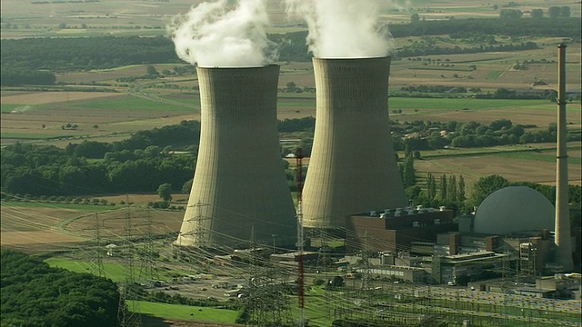 德国巴伐利亚州Hergoslausen航空核电站视频下载
