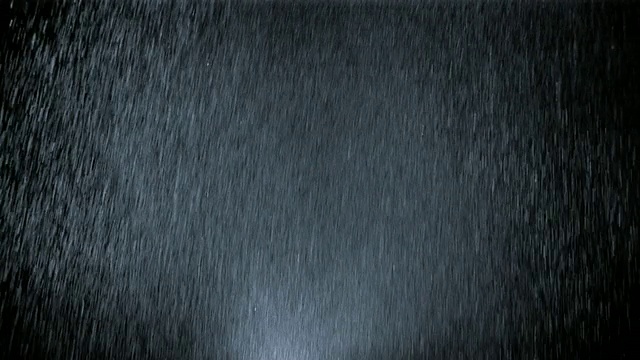 中景摄影棚拍摄夜晚大雨视频素材