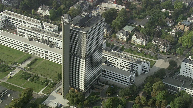 空中联合国大楼，波恩，北莱茵-威斯特法伦，德国视频下载