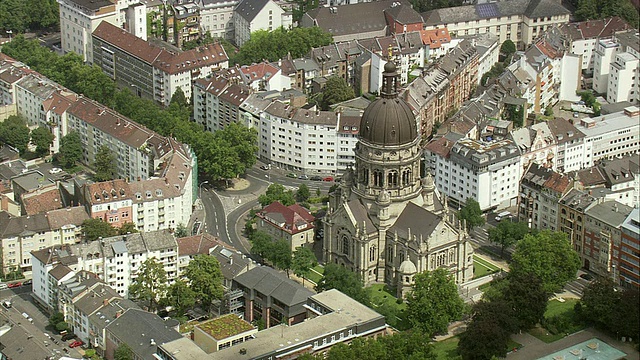 航空佐基督教堂，美因茨，莱茵兰-普法尔茨，德国视频素材