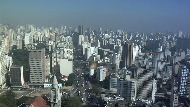 城市景观与道路交通/圣保罗，巴西视频下载