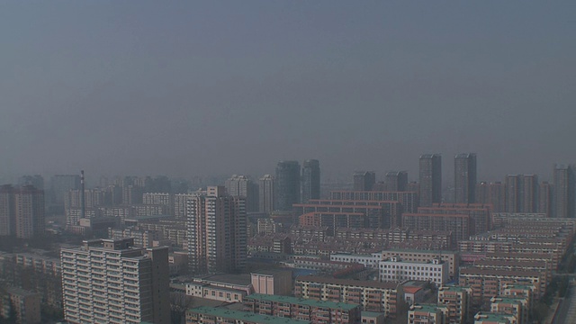 雾霾天的WS HA公寓，北京，中国视频下载