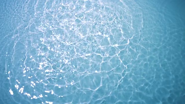 CU SLO MO水池涟漪/纽约，美国纽约视频下载