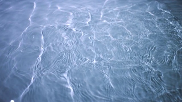 CU SLO MO水池涟漪/纽约，美国纽约视频素材