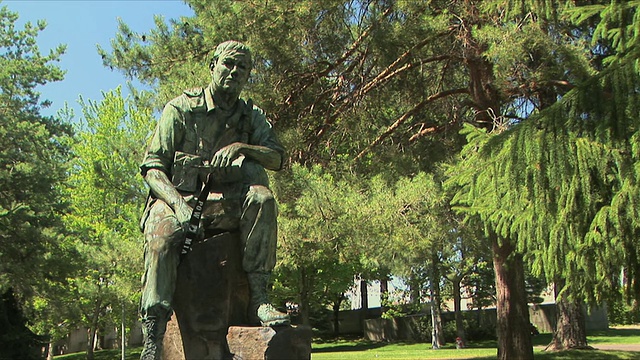 美国华盛顿斯波坎公园的越战老兵纪念碑视频下载