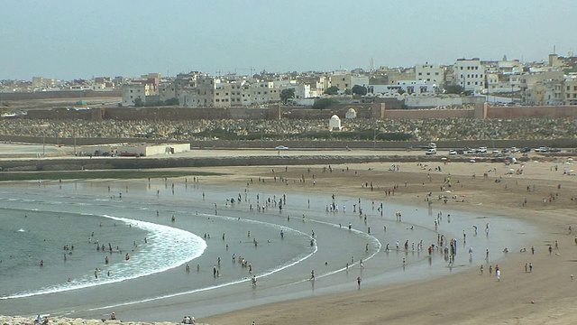 WS HA城市海滩和大西洋，拉巴特，摩洛哥视频下载