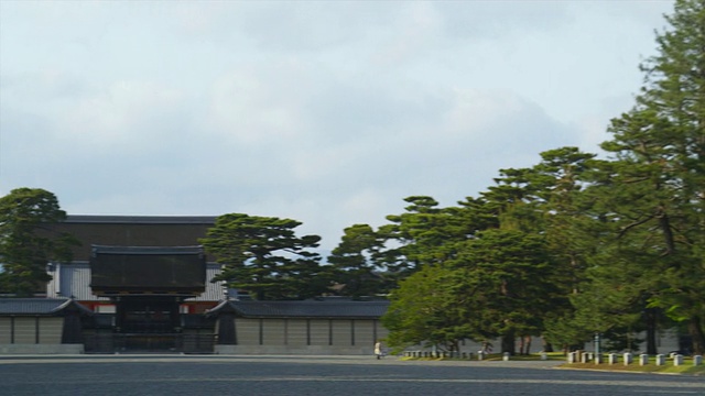 日本京都，皇家公园和Kenreimon门视频下载