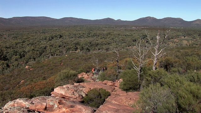 澳大利亚南澳大利亚佛林德斯山脉国家公园威尔佩纳庞德的WS HA徒步者视频素材