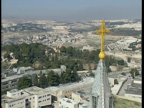 空中WS ZO Atur和以色列耶路撒冷老城视频下载