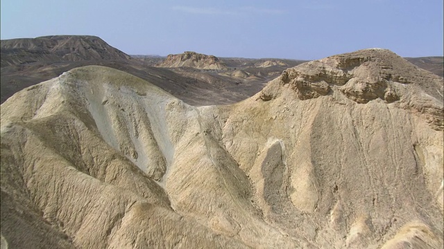 空中内盖夫沙漠，以色列视频素材