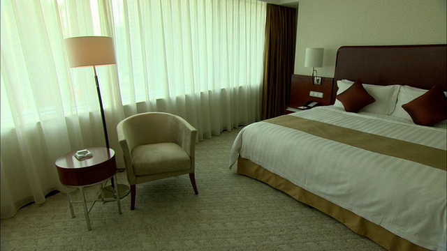 中国上海Skyway Landis酒店的WS PAN卧室视频下载