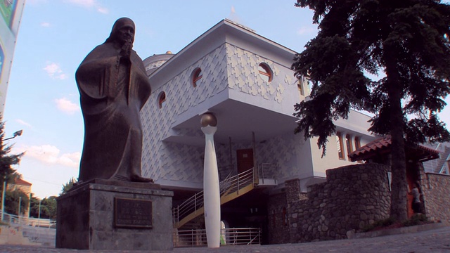 特蕾莎修女出生的房子/斯科普里，马其顿视频素材