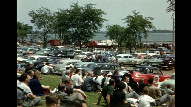 1952年，家庭电影观众在加拿大国家航空展/多伦多，加拿大视频下载