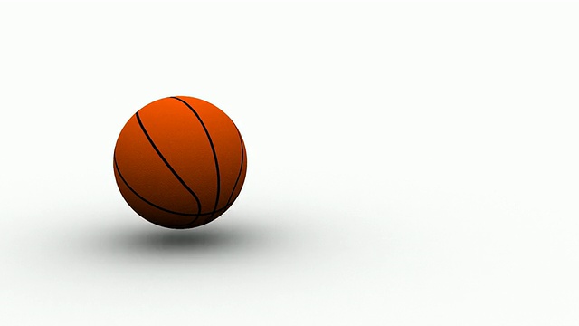 篮球上的白色高清视频下载