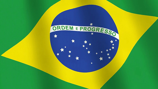巴西国旗高清视频素材